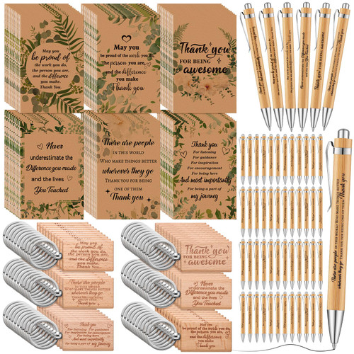 Yeaqee 60 Sets Bulk Valentines Gifts for Coworkers, Employee Appreciation Funny Thank You Gifts Kraft Notebook Motivational Bamboo Pen Inspirational Wooden Keychain for Staff Office Teacher(Fresh) Yeaqee 60 Sets Bulk Valentines Gifts for Coworkers, Employee Appreciation Funny Thank You Gifts Kraft Notebook Motivational Bamboo Pen Inspirational Wooden Keychain for Staff Office Teacher(Fresh)