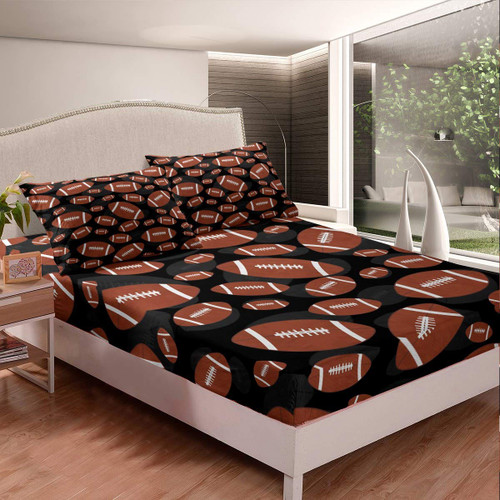 Feelyou Football Bed Sheets Sports Theme Bed Sheet Set for Kids Boys Girls Rugby Game Bedding Set Ball Games Competition Fitted Sheet Bedroom Collection 3Pcs Queen Size Feelyou Football Bed Sheets Sports Theme Bed Sheet Set for Kids Boys Girls Rugby Game Bedding Set Ball Games Competition Fitted Sheet Bedroom Collection 3Pcs Queen Size