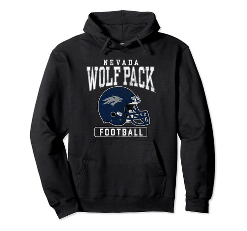 University of Nevada Reno Wolf Pack Football Helmet Pullover Hoodie