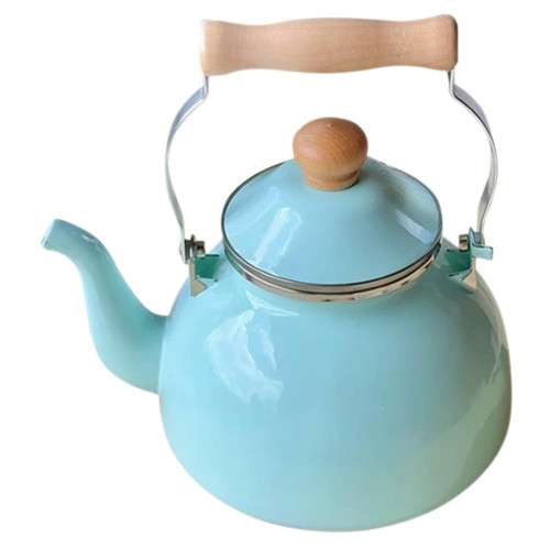 Uonlytech Hot Water Kettle Stove Top Kettle Rice Wine Kettle Water Kettle Induction Gas Whistling Kettle Whistling Tea Kettle Whistling Coffee Kettles Camping Milk Tea Pot White Enamel