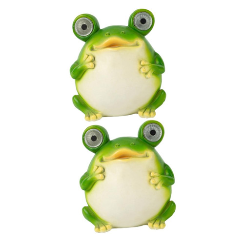 BESPORTBLE 2pcs Frog Ornaments Solar Powered Lights Outdoor Frog Garden Statues Outdoor Solar Lantern Garden Animal Statue Lanterns Decorative Solar Outdoor Light Resin Decorations Cartoon BESPORTBLE 2pcs Frog Ornaments Solar Powered Lights Outdoor Frog Garden Statues Outdoor Solar Lantern Garden Animal Statue Lanterns Decorative Solar Outdoor Light Resin Decorations Cartoon