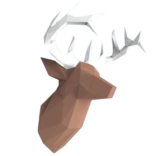 WLL-DP Moose Head Modeling Creative Geometric Wall Decoration Paper Model 3D Paper Sculpture DIY Paper Toy Paper Craft Handmade Origami Puzzle
