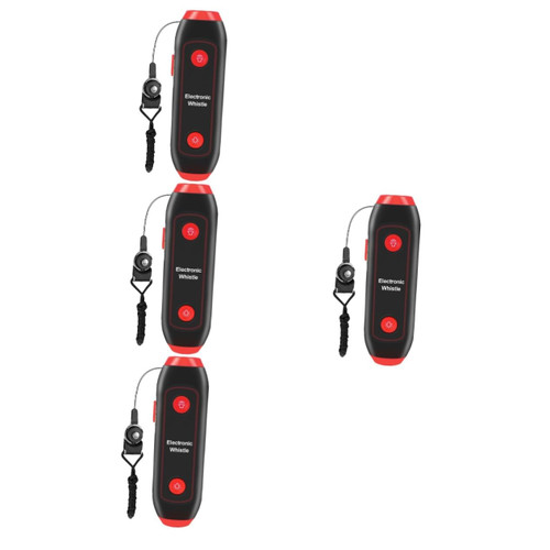 Unomor 4pcs 3 Electronic Whistle Hand Emergency Whistle Electric Whistle Battery Operated Whistle Referees Whistles Safety Whistle Soccer Referee Whistle Whistle Magnet Basketball