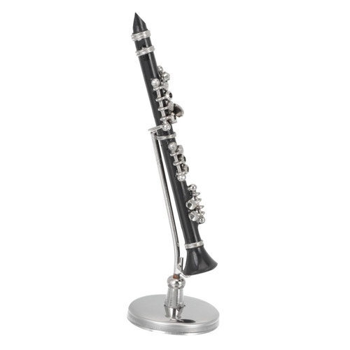 Abaodam 4 Sets Clarinet Model Clarinet Case Clarinets Miniature Wind Instruments Toy Miniature Musical Instruments Miniature Decor Mini Musical Instrument 1: 12 Home Decor Bass Decorations