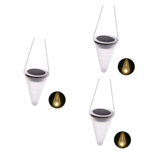 3pcs Outdoor Lantern Hanging Solar Lights Decorative Outdoor Solar Lamp Solar Garden Light Decorative Solar Led Lamp Waterproof Solar Lamp Proof Chandelier