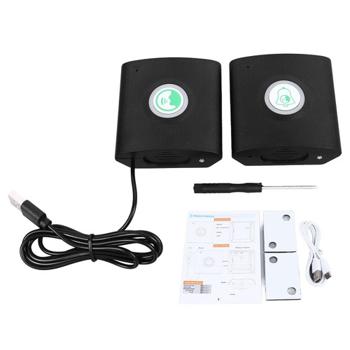 Two Way Wireless Intercom Doorbell, Rechargeable Doorbell Intercom, Home Doorbell Set, Intercom Security System, Suitable for Home Doorbells and Corridor Intercoms