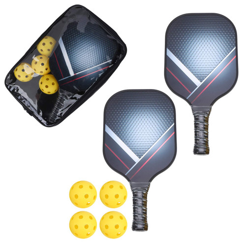 Xnferty Pickleball Paddles Fiberglass Surfaces Pickleball Paddle 1 Set Portable Pickleball Paddle Set Lightweight Racket Ball Kit with Racket Cover Bag