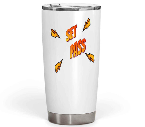 Volleyball Birthday Gift for Lovers - Ideal Christmas Gift for a Daughter - Pass Set Crush on 20 Oz White Stainless Steel Fat Tumbler Volleyball Birthday Gift for Lovers - Ideal Christmas Gift for a Daughter - Pass Set Crush on 20 Oz White Stainless Steel Fat Tumbler