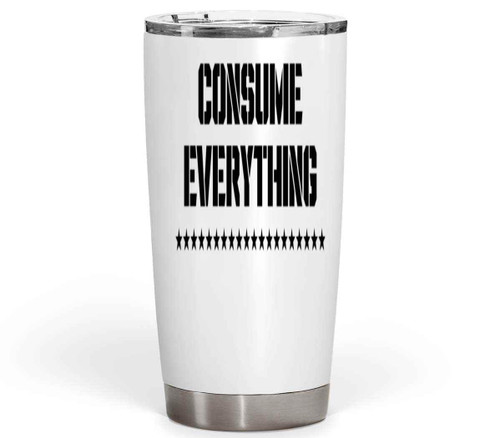 Gift for Anime Fans Reincarnated As a Slime Theme 20 Oz White Stainless Steel Fat Tumbler