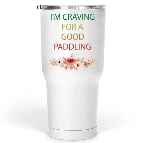 Cheerful Kayaking Gift for Paddlers, for Niece's Birthday - Cute Kayak Present on 30 Oz White Stainless Steel Large Tumbler Cheerful Kayaking Gift for Paddlers, for Niece's Birthday - Cute Kayak Present on 30 Oz White Stainless Steel Large Tumbler