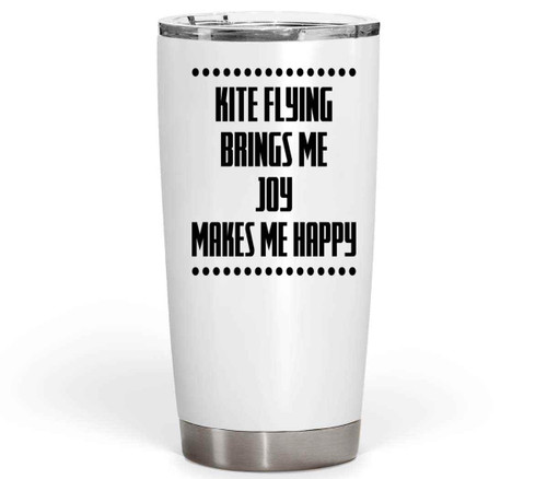 for Kite Flying Enthusiasts Of All Ages - 5-7-8 - Gift Idea - 20 Oz White Stainless Steel Fat Tumbler for Kite Flying Enthusiasts Of All Ages - 5-7-8 - Gift Idea - 20 Oz White Stainless Steel Fat Tumbler