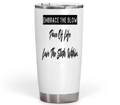 Animal Lover Gift, Ideal Christmas Present for an Uncle - Sloth Exercise, Dumbbells for Sloth Lovers Quote on 20 Oz White Stainless Steel Fat Tumbler Animal Lover Gift, Ideal Christmas Present for an Uncle - Sloth Exercise, Dumbbells for Sloth Lovers Quote on 20 Oz White Stainless Steel Fat Tumbler