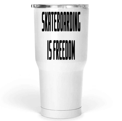 Skateboarders Gift with Skate Guy Jumping on Skate Design, for Brother-in-law's Birthday - 30 Oz White Stainless Steel Large Tumbler Skateboarders Gift with Skate Guy Jumping on Skate Design, for Brother-in-law's Birthday - 30 Oz White Stainless Steel Large Tumbler