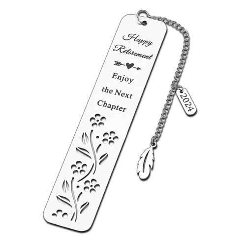Retirement Gifts Bookmark for Women Men 2024 Happy Retirement Gifts for Teacher Nurse Retired Gifts for Coworker Colleague Boss Farewell Leaving Senior Employee Appreciation Retirement Gifts Ideas