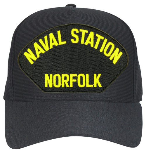Naval Station Norfolk Ball Cap with Custom Back Text