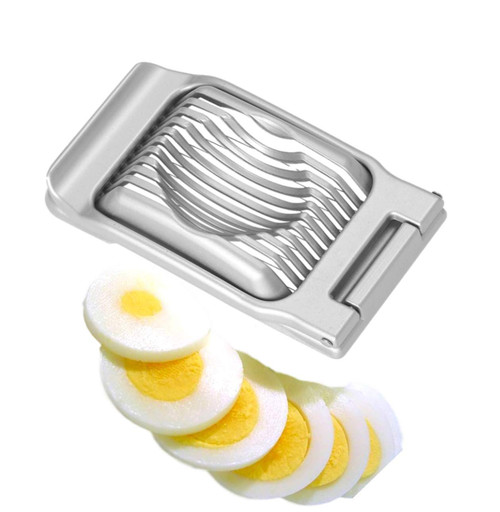 Aakihi Multipurpose Stainless Steel Wire Egg Slicer,Egg Slicer For Hard Boiled Eggs, Aluminium Egg Cutter,Strawberry Fruit Garnish Slicer(grey)