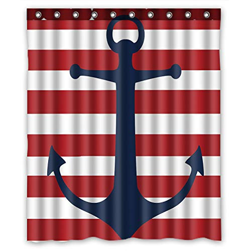 FMSHPON Anchor WaterProof Polyester Fabric Shower Curtain 60 x 72 Inches FMSHPON Anchor WaterProof Polyester Fabric Shower Curtain 60 x 72 Inches
