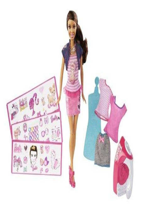 Barbie Iron-On Style African-American Doll Barbie Iron-On Style African-American Doll