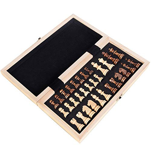 TGRTY Chess Sets Chess Board Game Chess Wooden Wooden Checker Board Solid Wood Pieces Folding Chess Board High-End Puzzle Chess Game Chess Board Game Set (Color : Brown) TGRTY Chess Sets Chess Board Game Chess Wooden Wooden Checker Board Solid Wood Pieces Folding Chess Board High-End Puzzle Chess Game Chess Board Game Set (Color : Brown)
