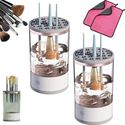 Illumi Brush Blender, Illumi Brush Cleaner, Illumi Makeup Brush Cleaner, Brushly Pro Cosmetic Brush Cleaner, Brushy Makeup Brush Cleaner, Electric Makeup Brush Cleaner (2PCS) Illumi Brush Blender, Illumi Brush Cleaner, Illumi Makeup Brush Cleaner, Brushly Pro Cosmetic Brush Cleaner, Brushy Makeup Brush Cleaner, Electric Makeup Brush Cleaner (2PCS)