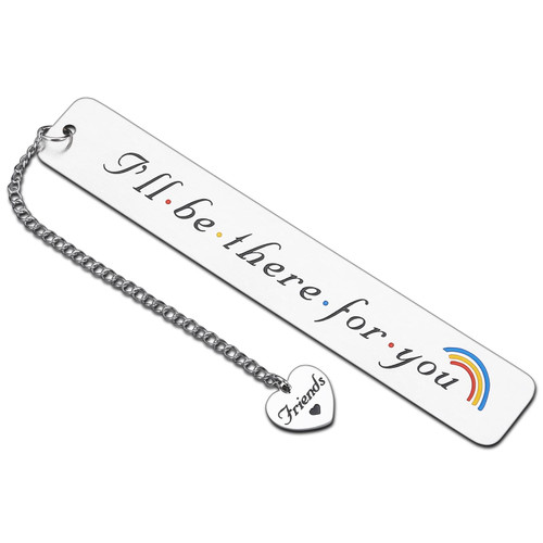 Best Friend Friends TV Show Merchandise Keychain Gift for Women Men Friends I'll Be There for You Keychain Stocking Stuffers for Teen Girl Boy Friendship Gifts for Women Friend Bookmark for Book Lover