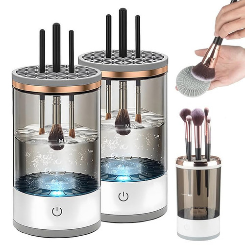 Electric Makeup Brush Cleaner, Makeup Brush Cleaner Machine, Automatic Makeup Brush Washing Machine For All Size Beauty Makeup Brushes Set - Beauty Tools Set (2Pcs)