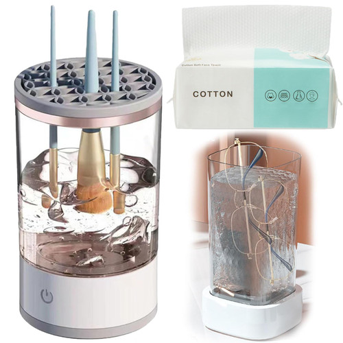Illumi Brush Blender, Brushly Pro Cosmetic Brush Cleaner, Brushy Pro Cleaner, Brush Pro Cosmetic Brush Cleaner, Automatic Makeup Brush Cleaner (1 Pcs) Illumi Brush Blender, Brushly Pro Cosmetic Brush Cleaner, Brushy Pro Cleaner, Brush Pro Cosmetic Brush Cleaner, Automatic Makeup Brush Cleaner (1 Pcs)