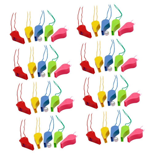 BESPORTBLE Kids Toy 240 pcs Cheerleading Whistle Sports Whistle Referee Whistle Plastic Whistle Kids Whistle Child Sporting Goods Fan Colorful Whistle