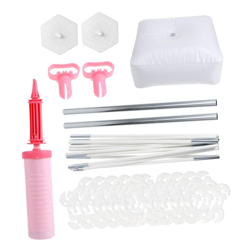 LABRIMP 1 Set Wedding Arch Balloon Column Base Balloons for Balloon Arch Heart Arch Frame Balloon Arch Frame Arch Balloon Table Top Decor Balloon Stand Kit Plastic To Climb Ring Frame Baby