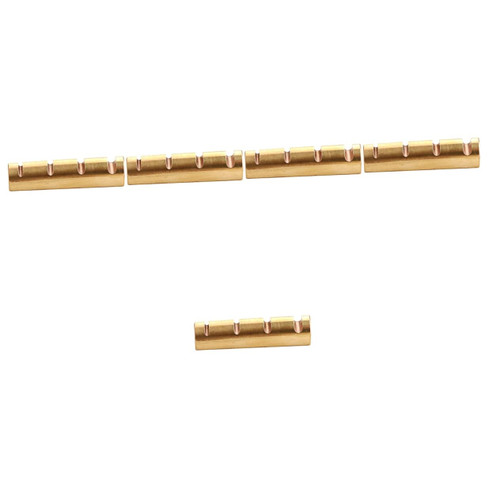 SUPVOX 5pcs Pillow on Bass Slotted Saddle Nut Classical Mandolin Nut Banjo Bridge Saddle Gitarre Instrument Ukulele Bridge Nut and Saddle Guitar Nut Bridge Saddles Electric Brass String