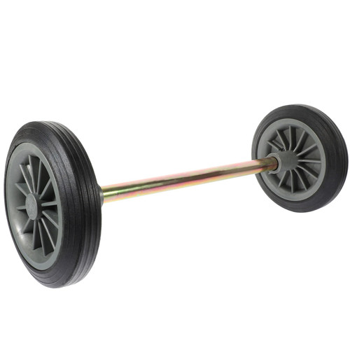 SOLUSTRE Garbage Bin Wheels Replacement Set Plastic Wheels Garbage Can Wheels with Hollow Shaft Garbage Can Pulley Outdoor Garden Trash Can Accessories for 240L Trash Can