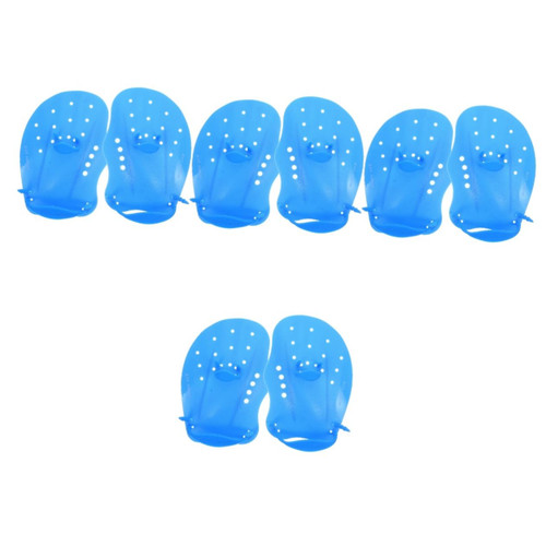 CLISPEED 8 Pcs Children's Fins Fitness Paddles Swimming Pool Gloves Training Gloves Webbed Gloves Swim Hand Paddles Hand Paddles for Swimming Diving Gloves Aldult Silica Gel Diving Supplies