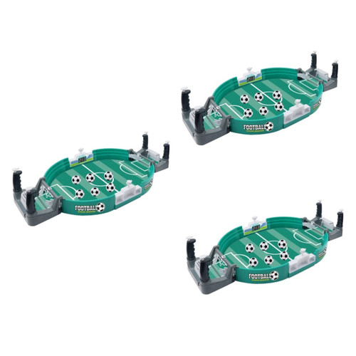 BESPORTBLE 3 Sets Indoor Soccer Indoor Playset Kids Soccer Ball Game Table Board Game Table Mini Tabletop Soccer Table Football Game Mini Board Games Interactive Game Kids Double Checkerboard