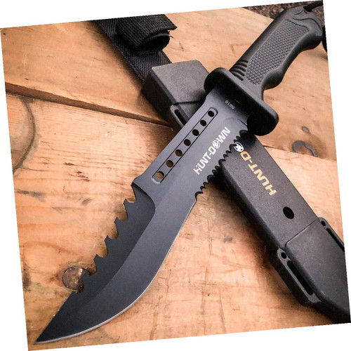 12 Tactical Hunting Fixed Blade Camping Survival Knife Fire Starter by Survival Steel 12 Tactical Hunting Fixed Blade Camping Survival Knife Fire Starter by Survival Steel