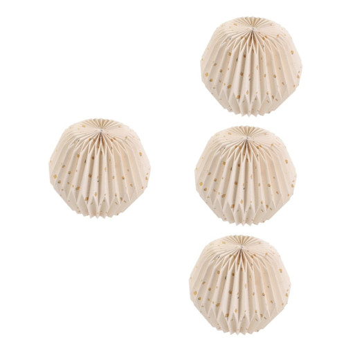 Veemoon 4pcs Paper Folding Lampshade Origami Paper Lantern Paper Lamp Shade Origami Lampshade Replacement Lamp Shade Hanging Lampshade Replacement Lamp Cover E27 Light Source Pleated