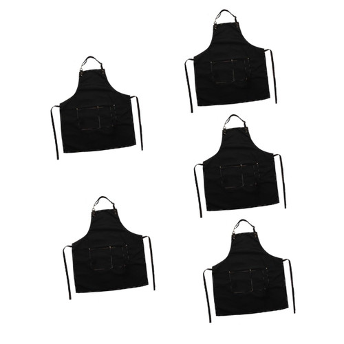 BESTOYARD 5pcs Kitchen Apron Housewarming Gift Gifts for Housewarming Cafe Shop Apron Multi-purpose Apron Hairdresser Grilling Aprons Cooking Apron Multipurpose Apron Clothing Accessories
