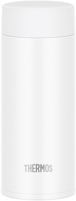 JOQ-350 WH Thermos Water Bottle, Vacuum Insulated Portable Mug, 11.8 fl oz (350 ml), White