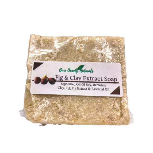 Bare Beauty Naturals 100% Natural Fig and Clay Extract Soap- Antioxidant- Skin Hydrant- Anti-Acne- Plant-Based-Various Soap Cut Sizes (Newyork cut 17-18.9 oz, Sm Lo- Exfol Muslin)
