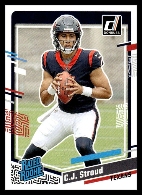 2023 Donruss #339 C.J. Stroud Houston Texans Rated Rookie NFL Football Card (RC - Rookie Card) NM-MT