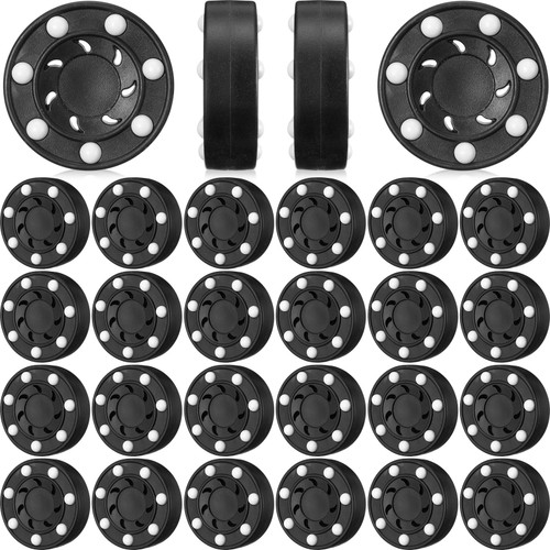 Lenwen 24 Pcs Roller Hockey Pucks for Outdoor Adult Street Hockey Balls Multifunctional Roller Hockey Novelty Ice Hockey Puck Set for Indoor Sport Training Teenager (Black) Lenwen 24 Pcs Roller Hockey Pucks for Outdoor Adult Street Hockey Balls Multifunctional Roller Hockey Novelty Ice Hockey Puck Set for Indoor Sport Training Teenager (Black)