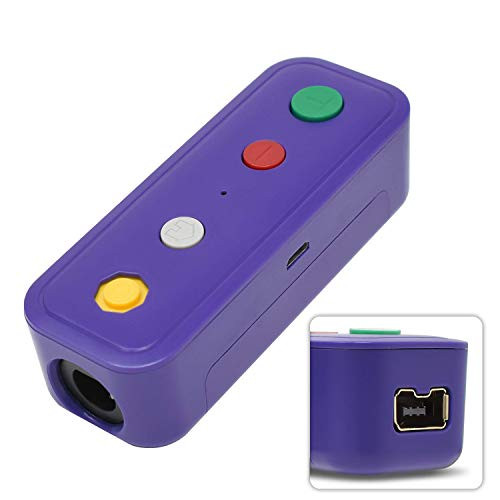 Sokolp Wireless Adapter for Nintendo Switch Console, Works with Wired Gamecube Wii NES SNES Classic Edition Controller?Blue?