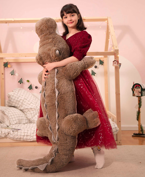 MorisMos Giant Alligator Stuffed Animal, Soft Large Alligator Plush Toy 67 inch Stuffed Crocodile Gifts for Kids Boys Girls