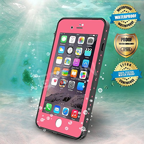 EFFUN iPhone 8/iPhone 7 Waterproof Case, Dottie Style IP68 Certified Underwater Cover Waterproof Shockproof Dustproof Dirtproof Snowproof Full Sealed iPhone Case (4.7 inch) Pink EFFUN iPhone 8/iPhone 7 Waterproof Case, Dottie Style IP68 Certified Underwater Cover Waterproof Shockproof Dustproof Dirtproof Snowproof Full Sealed iPhone Case (4.7 inch) Pink