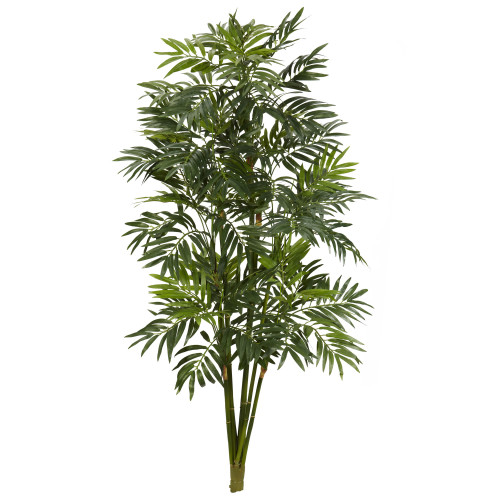 Nearly Natural 3' Mini Bamboo Palm Artificial Plant, Green