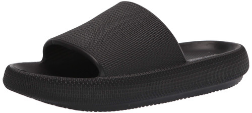 Steve Madden Women's Scuba Slide Sandal, Black, 10