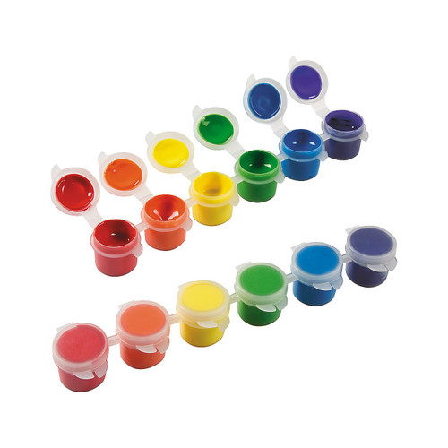 Rainbow Acrylic Paint Strips Classpack - 24 Pieces - Educational And Learning Activities For Kids