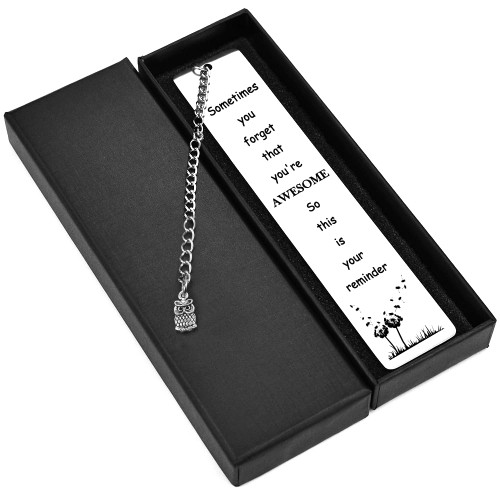 Quimoy Inspirational Gifts for Women, Sometimes You Forget That You're Awesome Bookmark Appreciation Gifts for Christmas, Birthday, Valentine's Day, Thanksgiving, Graduation, Appreciation Gifts Quimoy Inspirational Gifts for Women, Sometimes You Forget That You're Awesome Bookmark Appreciation Gifts for Christmas, Birthday, Valentine's Day, Thanksgiving, Graduation, Appreciation Gifts