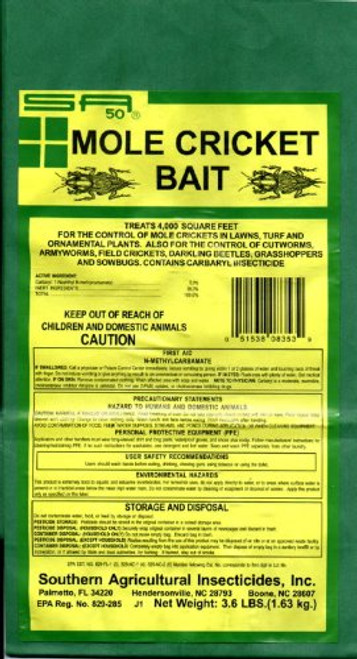 Southern Ag Mole Cricket Bait 5 Percent Carbaryl, 9 Pound Southern Ag Mole Cricket Bait 5 Percent Carbaryl, 9 Pound