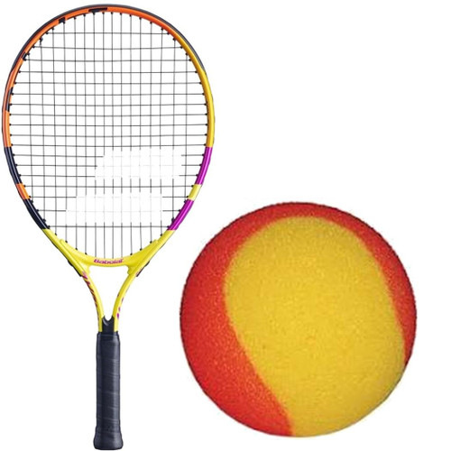 Babolat Nadal Rafa 19" Junior Tennis Racquet Bundled with 3 Red Foam Kids' Teaching Balls Babolat Nadal Rafa 19" Junior Tennis Racquet Bundled with 3 Red Foam Kids' Teaching Balls