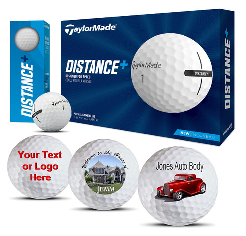 Taylormade Distance Personalized Golf Balls 12 Pack- Your Unique Swing, Your Unique Moments - Logo Golf Balls, Personalized Golf Balls, Custom Golf Balls